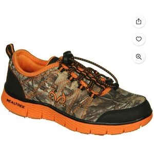 Realtree Camouflage Sneakers with Orange Accents